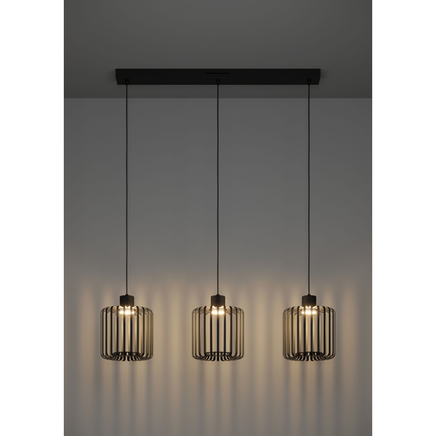 Eglo - LED RGBW Aptumšojuma lustra ar auklu 3xLED/3,7W/230V 2700-6500K
