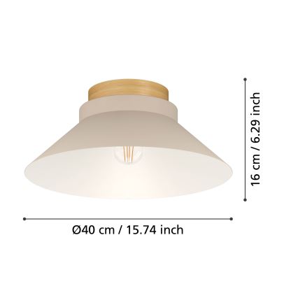 Eglo - Griestu lampa 1xE27/40W/230V