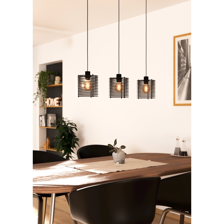 Eglo - Lustra ar auklu 3xE27/40W/230V