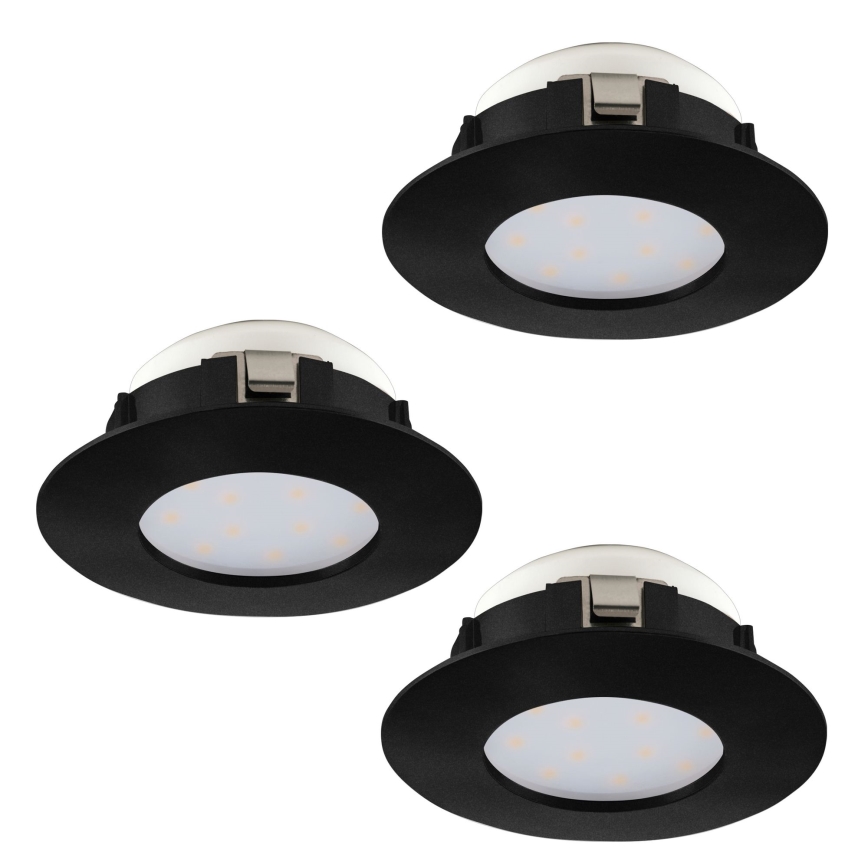 Eglo - KOMPLEKTS 3x LED Iegremdējama vannas istabas lampa PINEDA LED/4,9W/230V IP44
