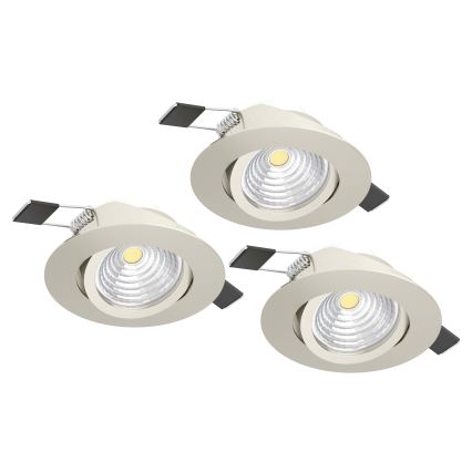 Eglo - KOMPLEKTS 3xLED Aptumšojama lampa 3xLED/6W/230V matēts hroms