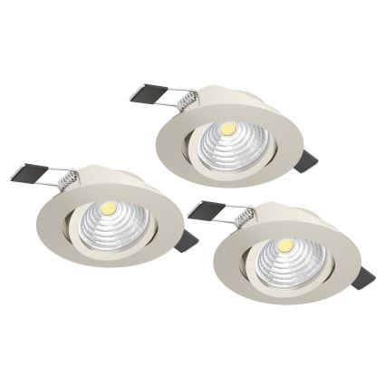 Eglo - KOMPLEKTS 3xLED Aptumšojama lampa 3xLED/6W/230V hroms