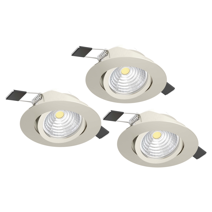 Eglo - KOMPLEKTS 3xLED Aptumšojama lampa 3xLED/6W/230V matēts hroms