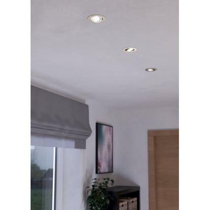 Eglo - KOMPLEKTS 3xLED Aptumšojama lampa 3xLED/6W/230V matēts hroms