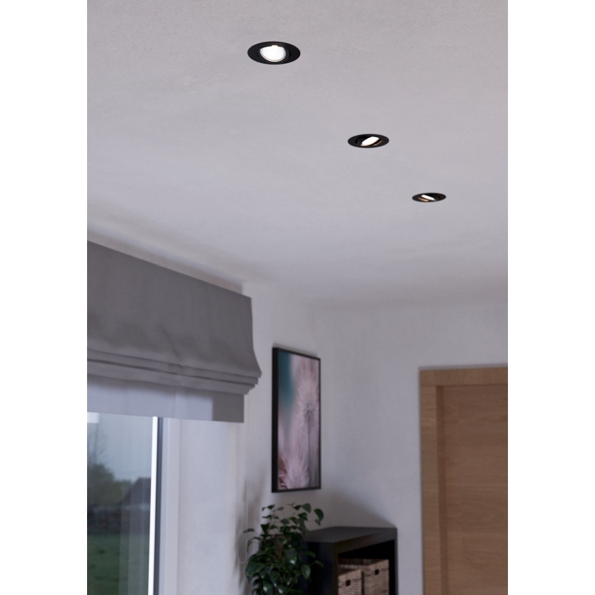Eglo - KOMPLEKTS 3x LED Aptumšojama iegremdējama lampa SALICETO LED/6W/230V