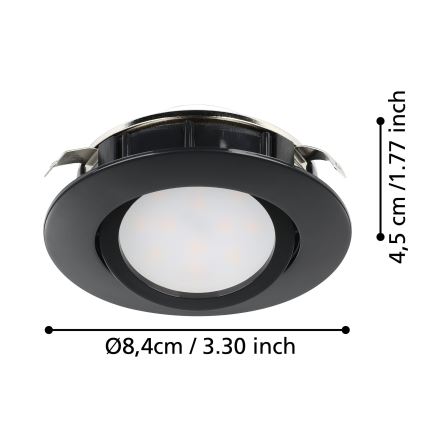 Eglo - LED Aptumšojama iegremdējama lampa LED/5,5W/230V