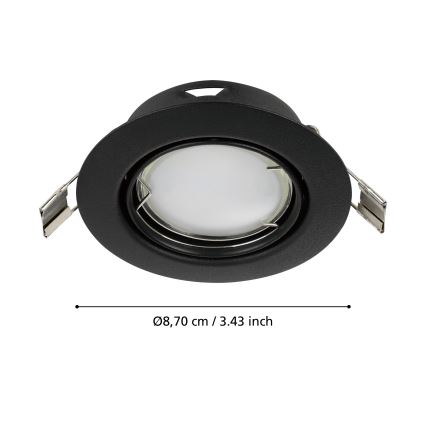 Eglo - KOMPLEKTS 3x LED Iegremdējama lampa PENETO 1xGU10/4,6W/230V