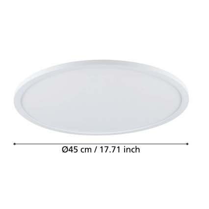 Eglo - LED Aptumšojama griestu lampa LED/33,5W/230V d. 45 cm balta