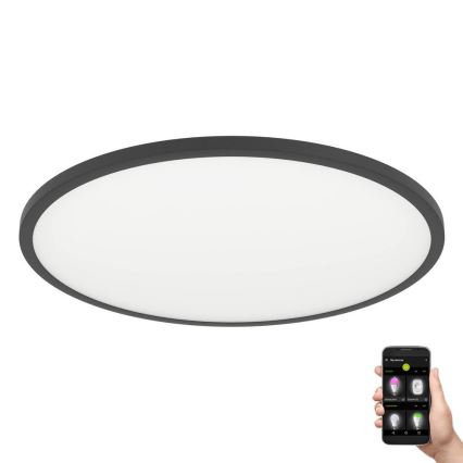 Eglo - LED Aptumšojama griestu lampa LED/33,5W/230V d. 45 cm melna