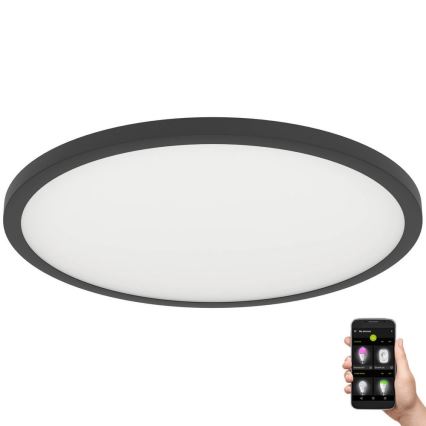 Eglo - LED Aptumšojama griestu lampa LED/41W/230V d. 60 cm melna