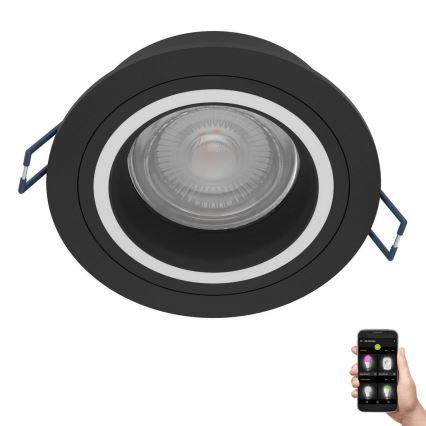 Eglo - LED RGBW Aptumšojama piekaramo griestu lampa LED/4,7W/230V melna