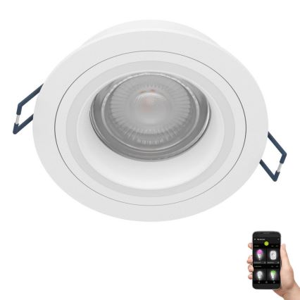 Eglo - LED RGBW Aptumšojama piekaramo griestu lampa LED/4,7W/230V balta