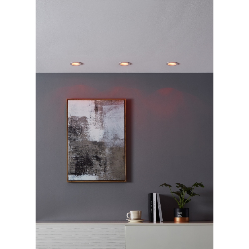Eglo - LED RGBW Aptumšojama piekaramo griestu lampa LED/4,7W/230V balta