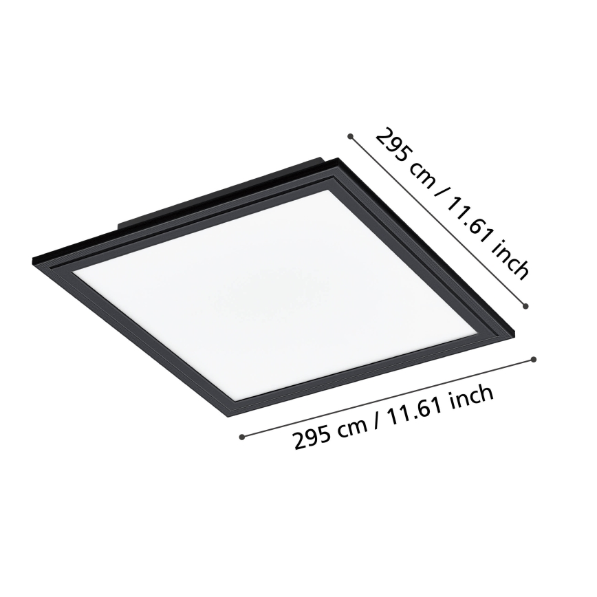 Eglo - LED Griestu lampa LED/14W/230V 30x30 cm melna
