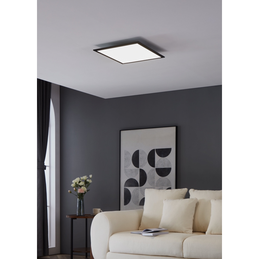 Eglo - LED Griestu lampa LED/21,5W/230V 45x45 cm melna
