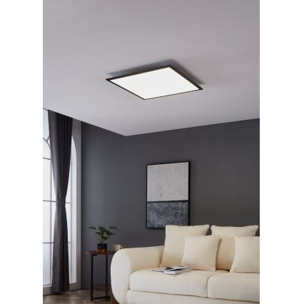 Eglo - LED Griestu lampa LED/33W/230V 60x60 cm melna