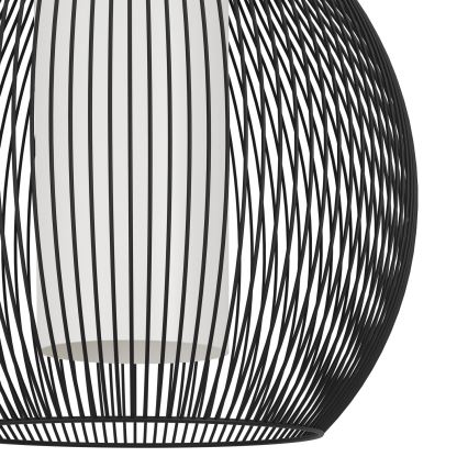 Eglo - Lustra ar auklu 1xE27/40W/230V melna