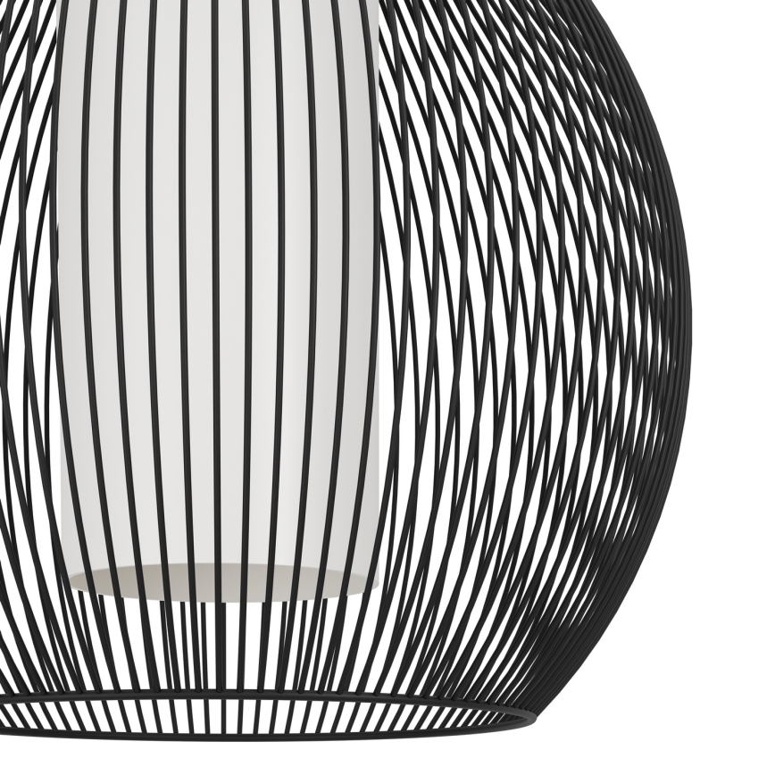 Eglo - Lustra ar auklu 1xE27/40W/230V melna