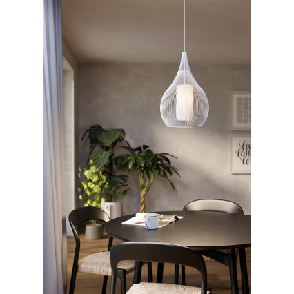 Eglo - Lustra ar auklu 1xE27/40W/230V balta