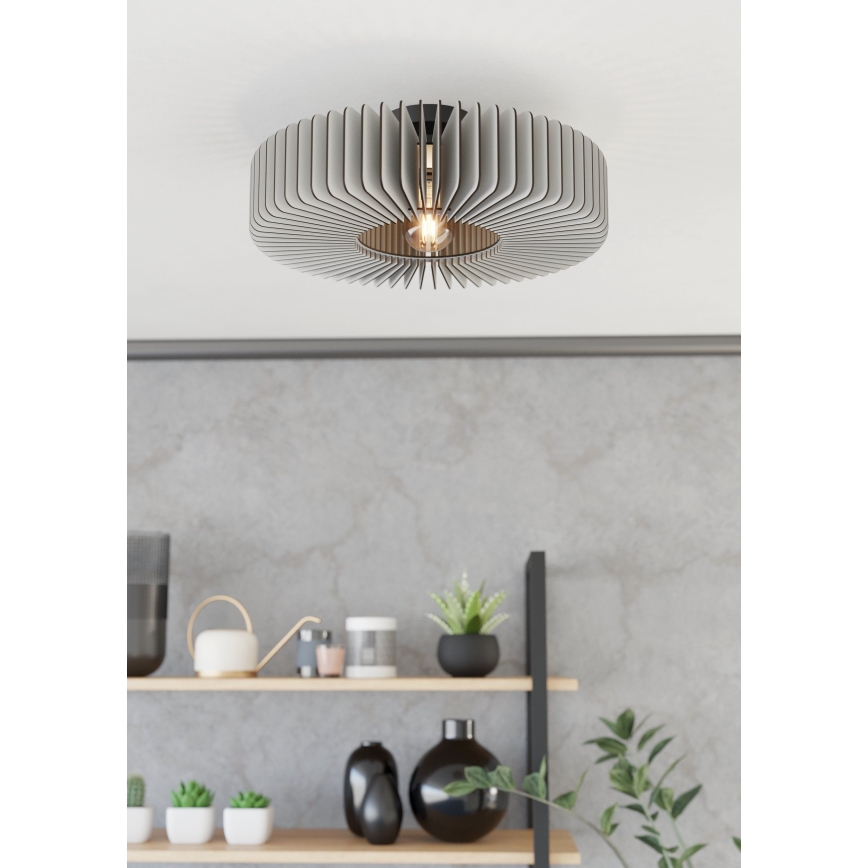 Eglo - Griestu lampa 1xE27/40W/230V pelēka