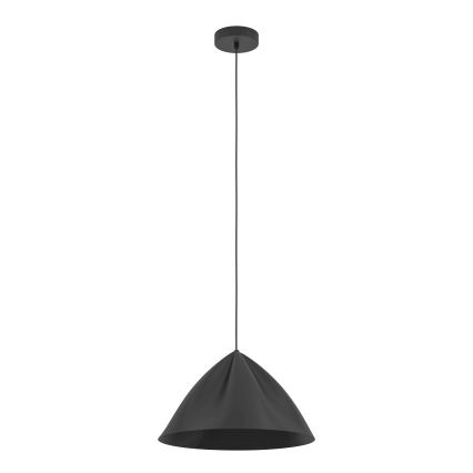 Eglo - Lustra ar auklu 1xE27/40W/230V melna