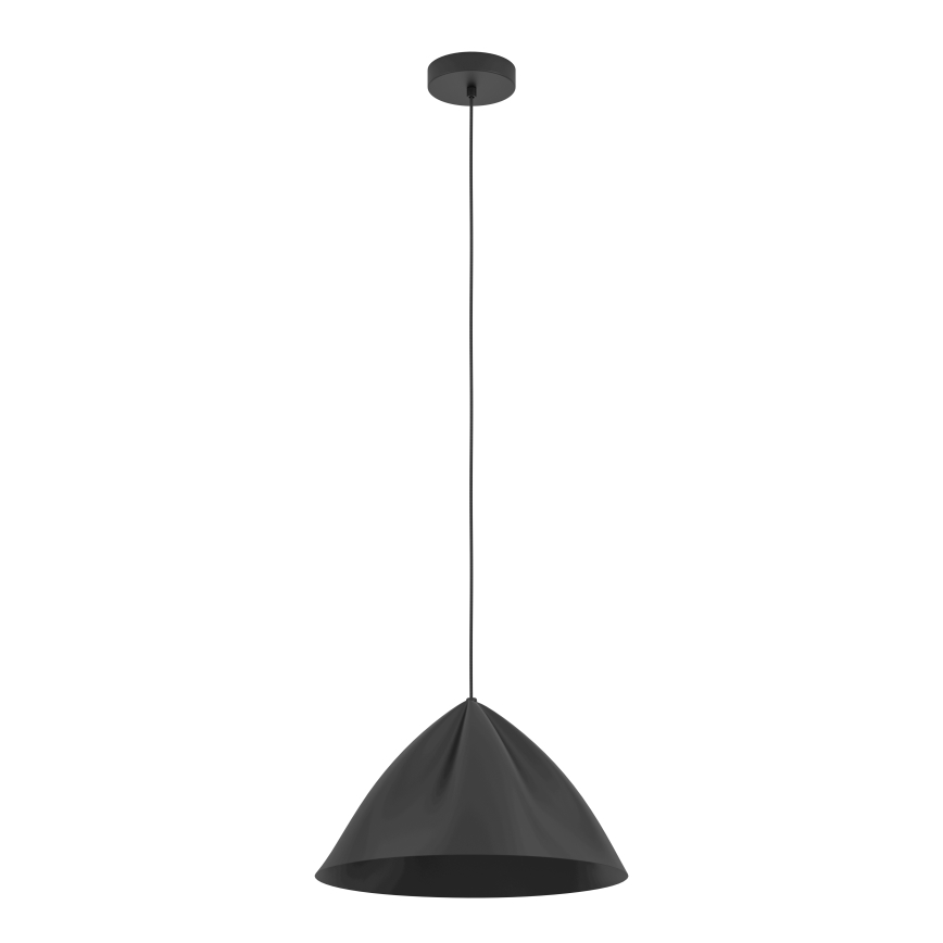 Eglo - Lustra ar auklu 1xE27/40W/230V melna