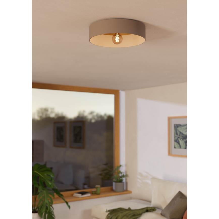 Eglo 900838 - Griestu lampa DUAIA 1xE27/40W/230V brūna