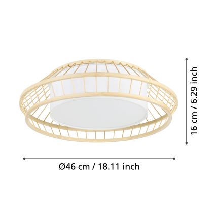Eglo - LED RGBW Aptumšojama griestu lampa LED/22W/230V 2700-6500K