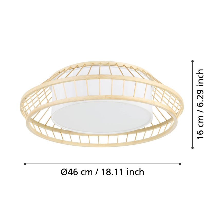 Eglo - LED RGBW Aptumšojama griestu lampa LED/22W/230V 2700-6500K