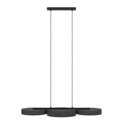Eglo - LED RGBW Aptumšojuma lustra ar auklu 3xLED/7,5W/230V 2700-6500K melna
