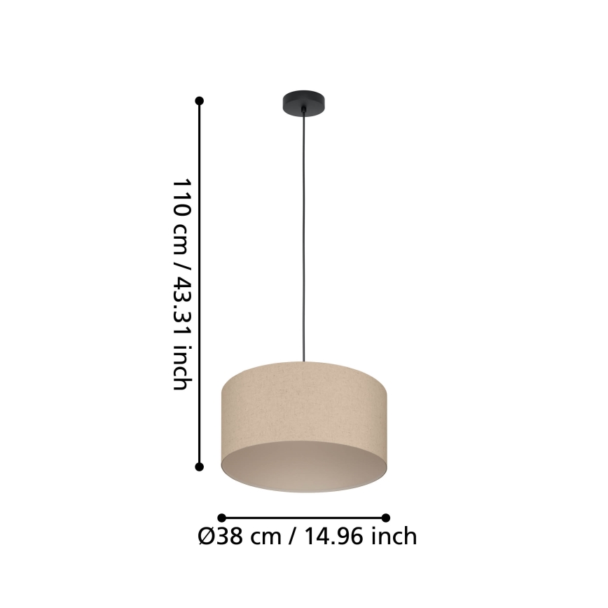Eglo - Lustra ar auklu 1xE27/40W/230V