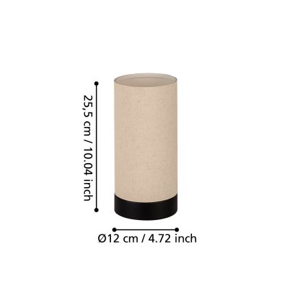 Eglo - Galda lampa 1xE27/40W/230V