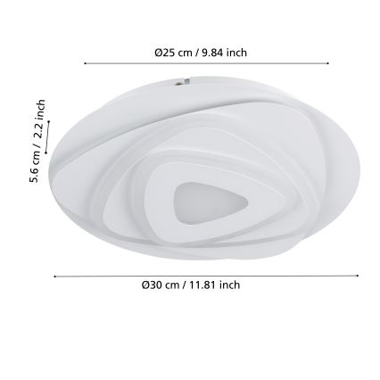 Eglo - LED Griestu lampa LED/14,7W/230V d. 30 cm