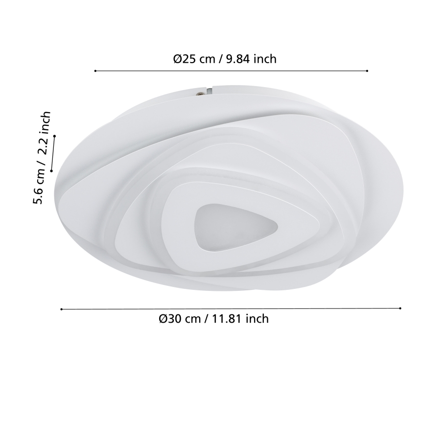 Eglo - LED Griestu lampa LED/14,7W/230V d. 30 cm