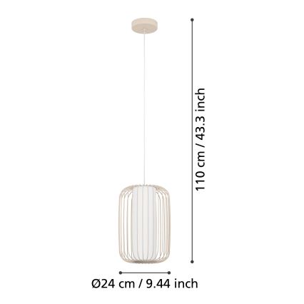 Eglo - Lustra ar auklu 1xE27/40W/230V d. 24 cm