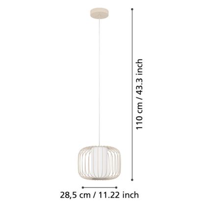 Eglo - Lustra ar auklu 1xE27/40W/230V d. 28,5 cm