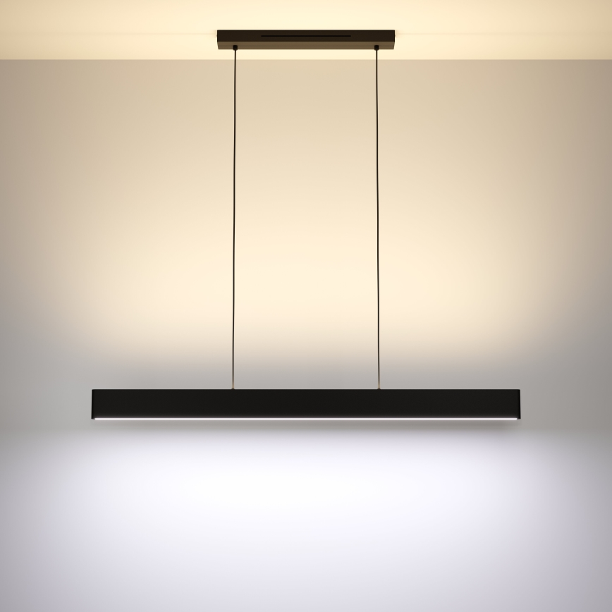 Eglo - LED RGBW Aptumšojuma lustra ar auklu LED/38W/230V 2700-6500K melna