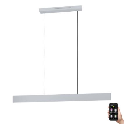 Eglo - LED RGBW Aptumšojuma lustra ar auklu LED/38W/230V 2700-6500K balta