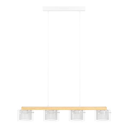 Eglo - LED RGBW Aptumšojuma lustra ar auklu 4xLED/3,7W/230V 2700-6500K