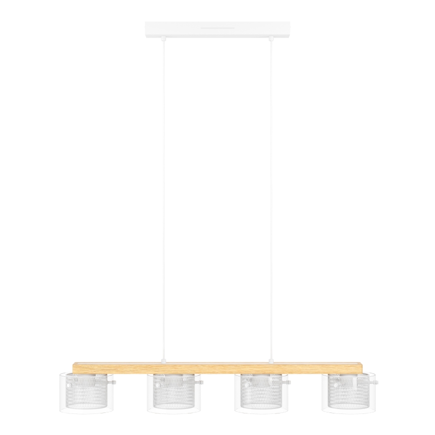 Eglo - LED RGBW Aptumšojuma lustra ar auklu 4xLED/3,7W/230V 2700-6500K