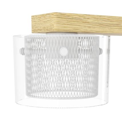Eglo - LED RGBW Aptumšojuma lustra ar auklu 4xLED/3,7W/230V 2700-6500K