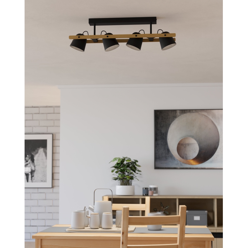 Eglo - LED RGBW Aptumšojama virsapmetuma lustra 4xLED/3,7W/230V 2700-6500K