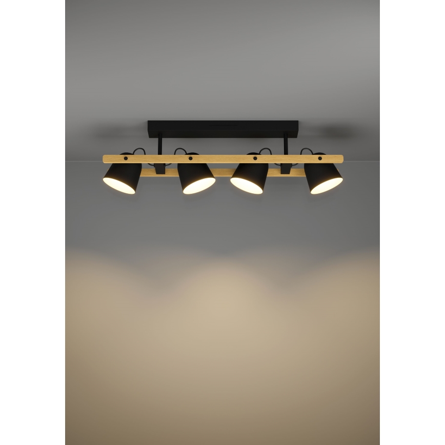 Eglo - LED RGBW Aptumšojama virsapmetuma lustra 4xLED/3,7W/230V 2700-6500K