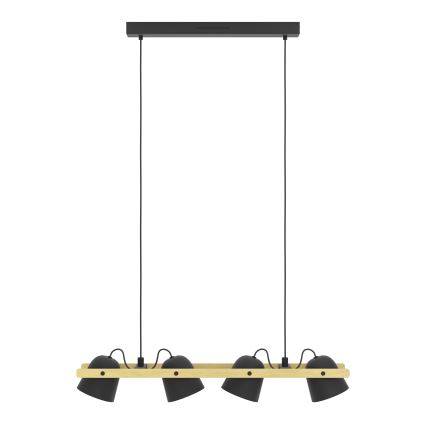 Eglo - LED RGBW Aptumšojuma lustra ar auklu 4xLED/3,7W/230V 2700-6500K