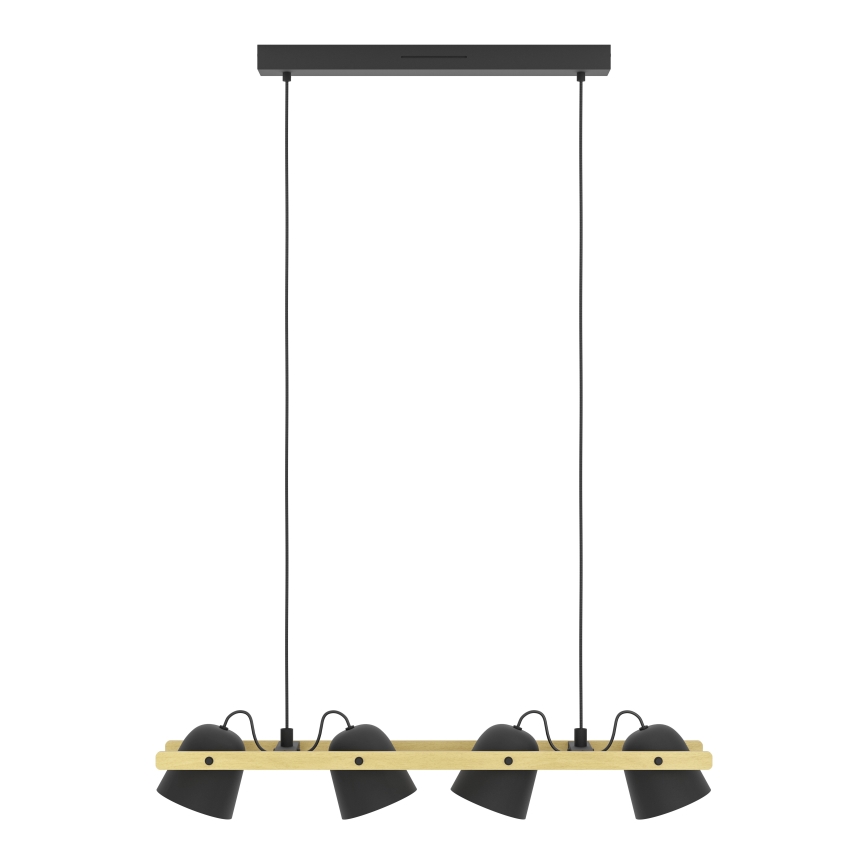 Eglo - LED RGBW Aptumšojuma lustra ar auklu 4xLED/3,7W/230V 2700-6500K