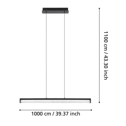 Eglo - LED Aptumšojama lustra ar auklu LED/36W/230V 2700 - 5000K