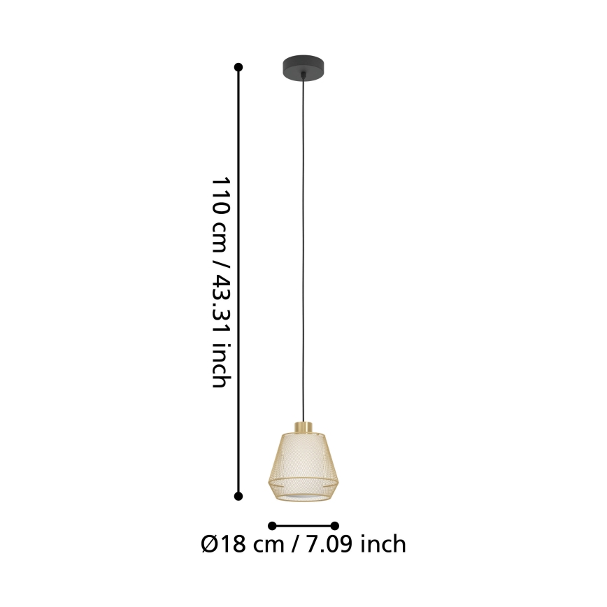 Eglo - Lustra ar auklu 1xE27/40W/230V