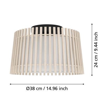 Eglo - Griestu lampa 1xE27/25W/230V