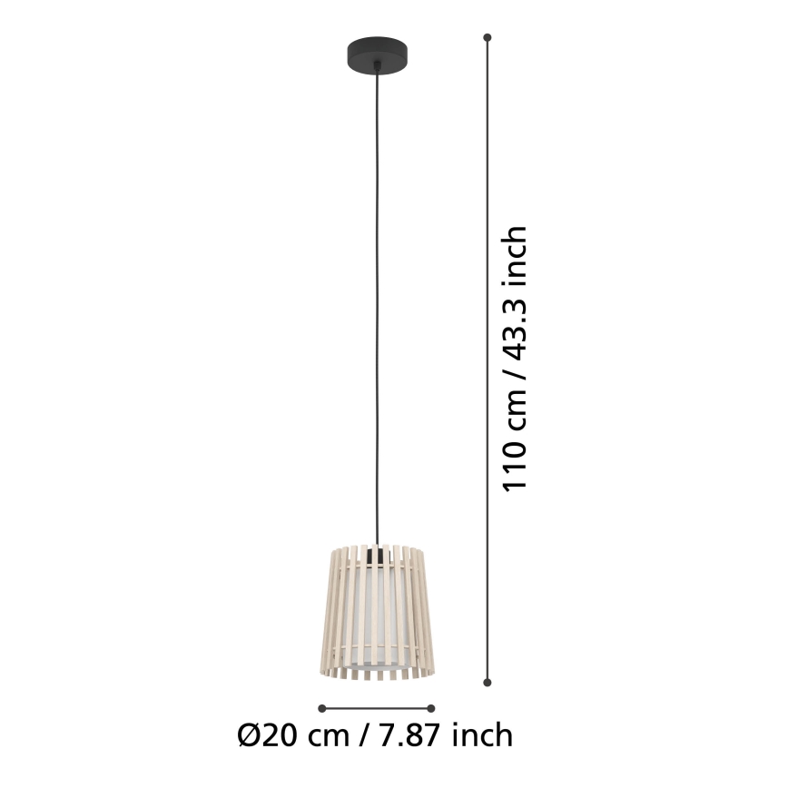 Eglo - Lustra ar auklu 1xE27/25W/230V