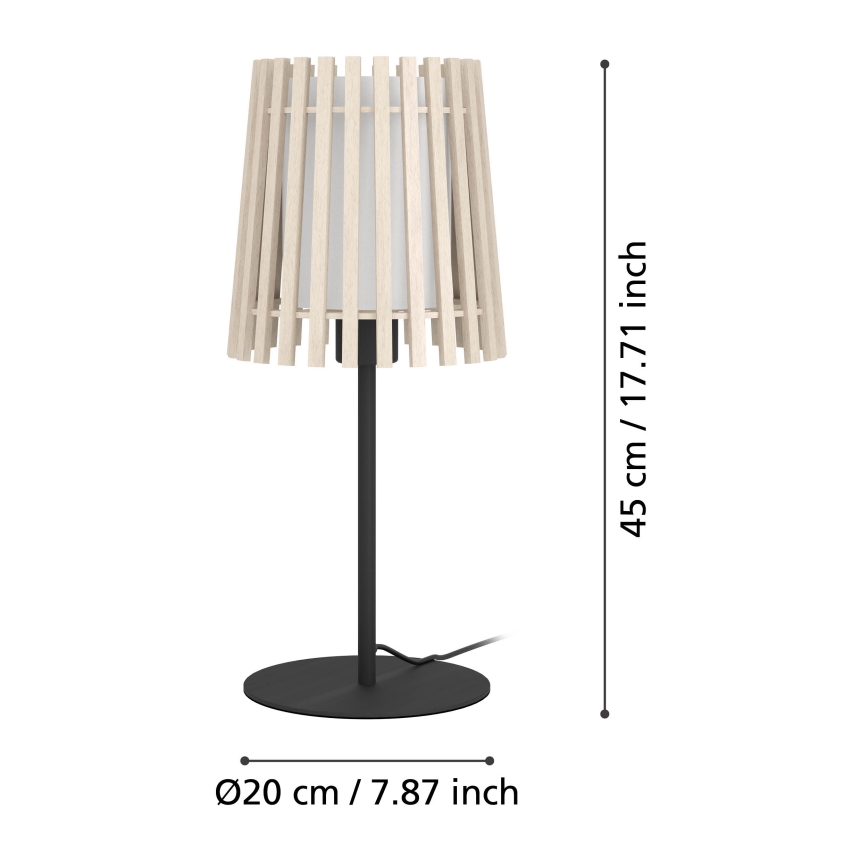 Eglo - Galda lampa 1xE27/25W/230V
